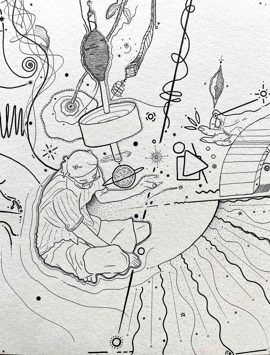 Detail from Garima’s Meditation