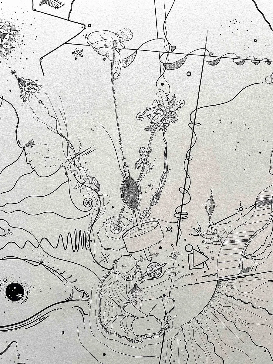 Detail from Garima’s Meditation