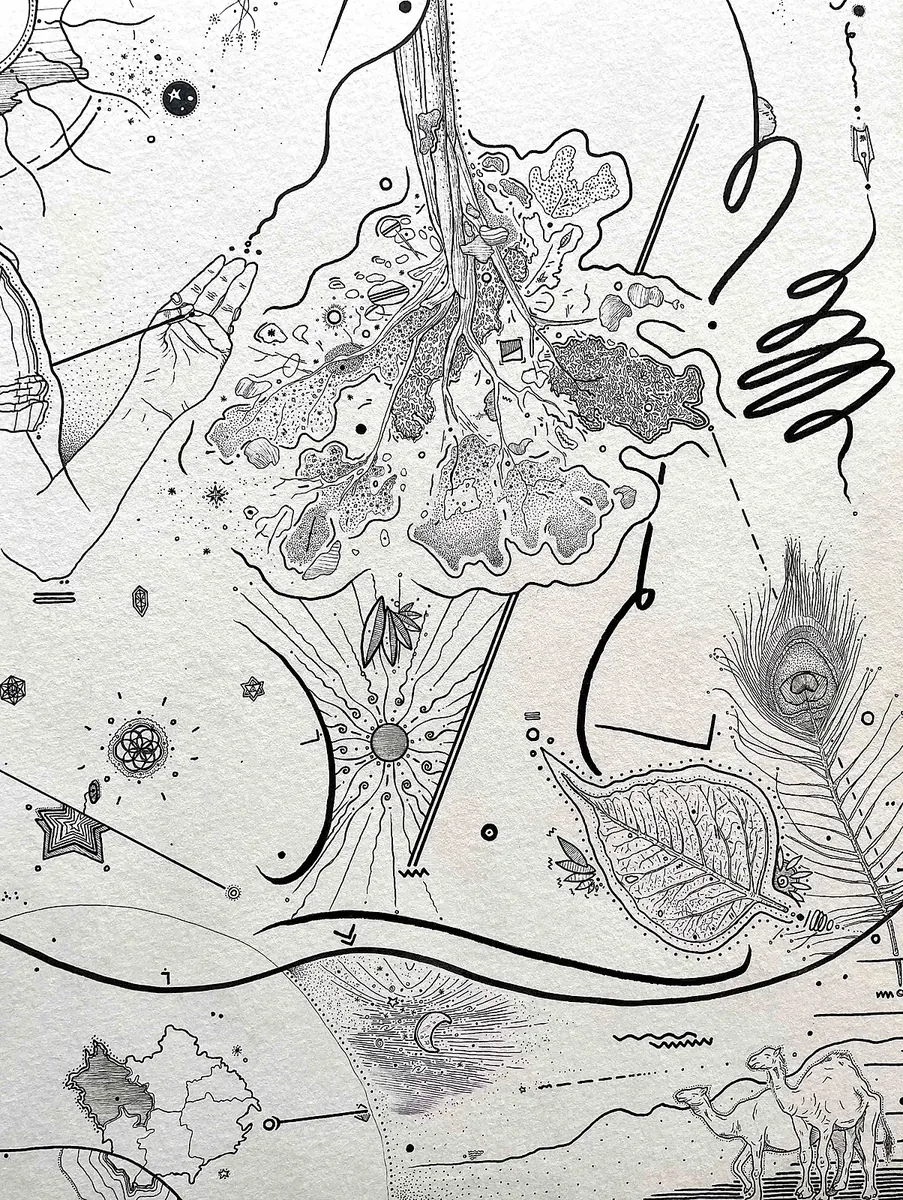 Detail from Garima’s Meditation