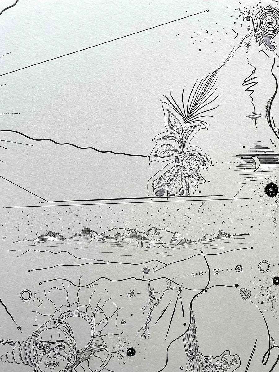 Detail from Garima’s Meditation